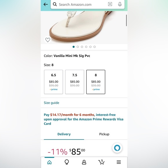 NWOB MICHAEL KORS authentic MK Plate Thong sandal no box - Picture 11 of 12